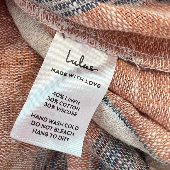 Lulus Linen babydoll dress NWT - Picture 16 of 16